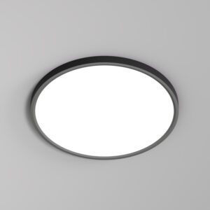 DK6522-BK Накладной светильник THIN, IP40, 36W, 3000K/4000K/6500K, переключатель цветовой температуры на корпусе, черный, полимер