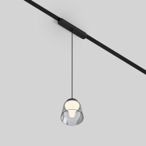 DK5317-BK Светильник для трека Air, серия Hang 3000 со светодиодом, ?90*86mm, 48V DC, 4W, RA?95, 120°, 3000K, IP20, черный, алюминий, стекло, акрил