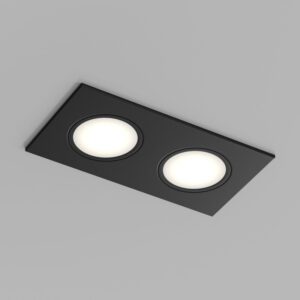 Встраиваемый влагозащищенный светильник PORT, 2?15 Вт макс., LED, GU5.3, IP65, корпус из полимера, цвет чёрный